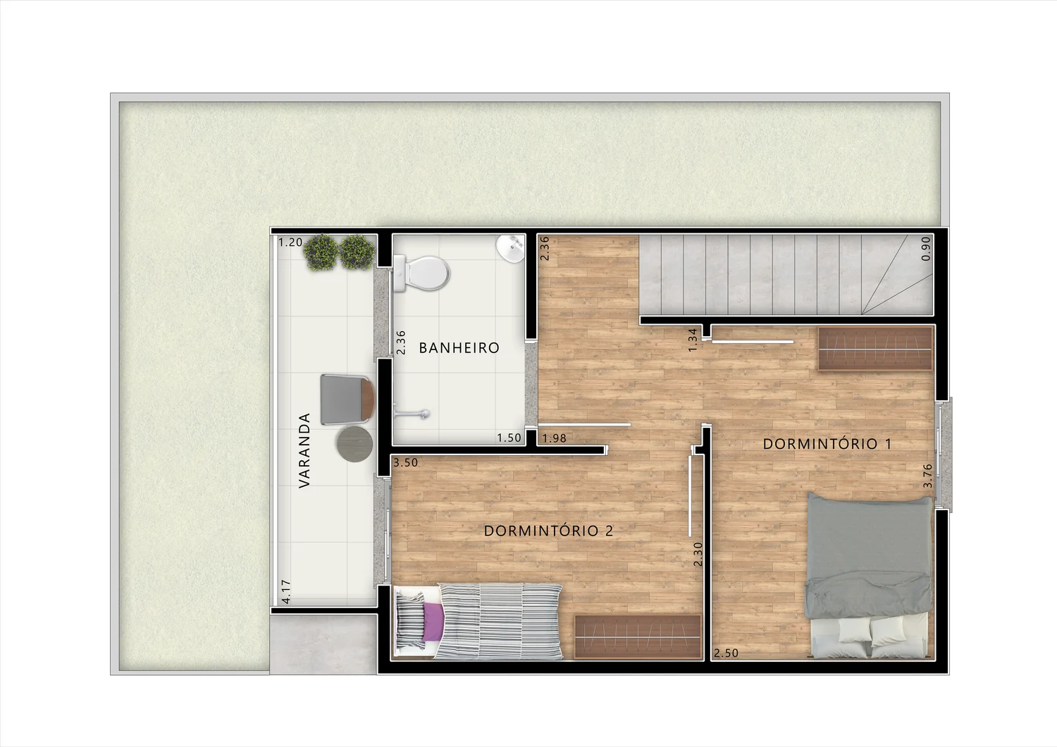 Planta oficial Tipo C (PCD): Superior
