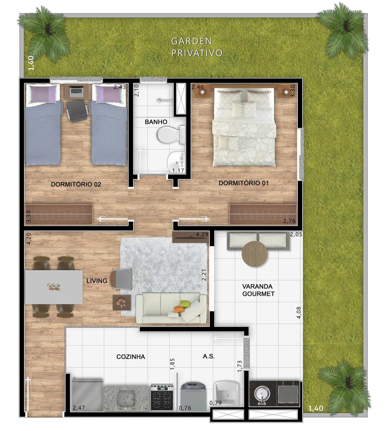Planta oficial Tipo A1: Planta
