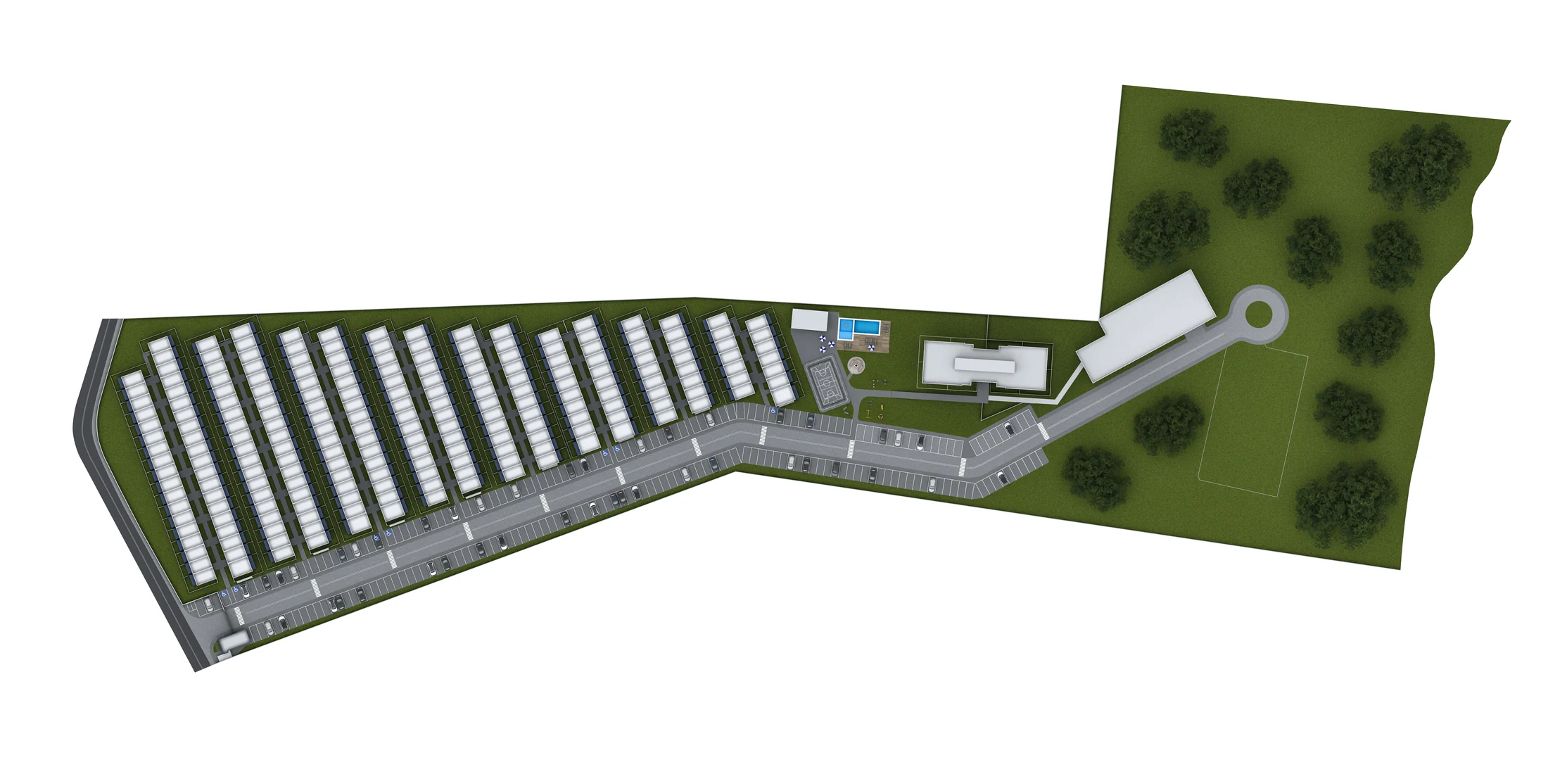 Implantação oficial do Oasis Residencial