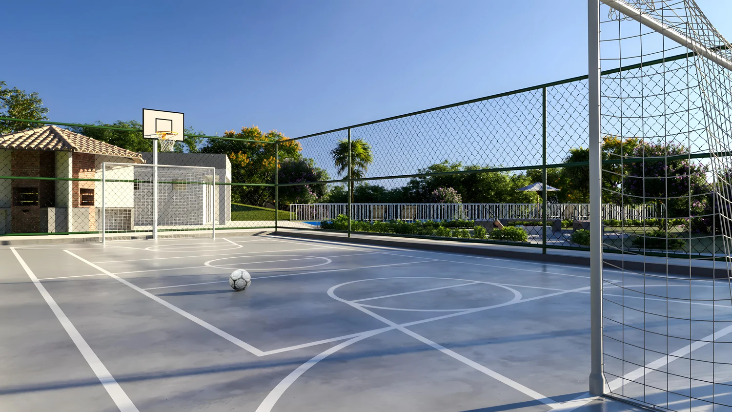 Perspectiva oficial: Quadra recreativa